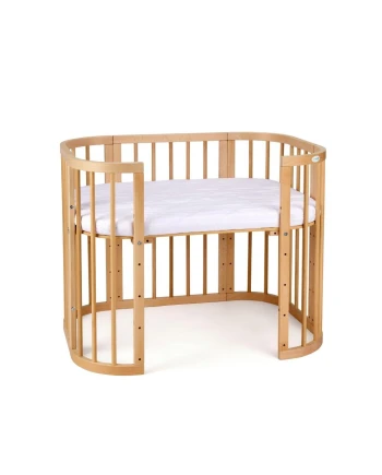 5in1 Baby Crib with matress and cradle - Natural wood