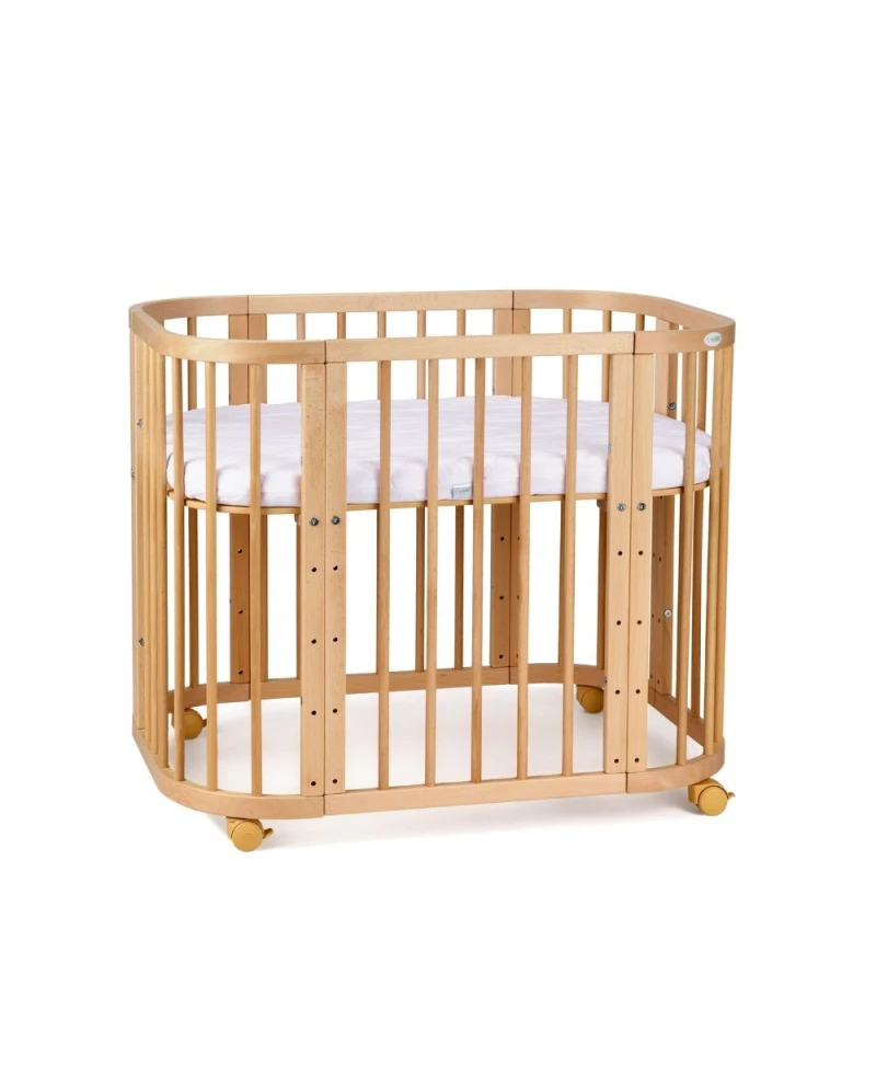 5in1 Baby Crib with matress and cradle - Natural wood | Waldin 5in1 Baby Crib with matress and cradle - Natural wood | Waldin