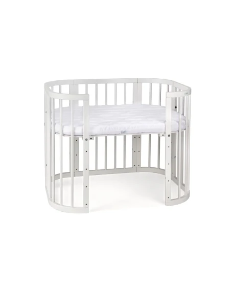 5in1 Baby Crib with matress and cradle - White | Waldin
