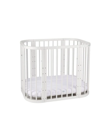 5in1 Baby Crib with matress and cradle - White | Waldin