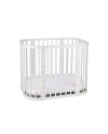 White 5-in-1 Baby Crib with Cradle | Waldin