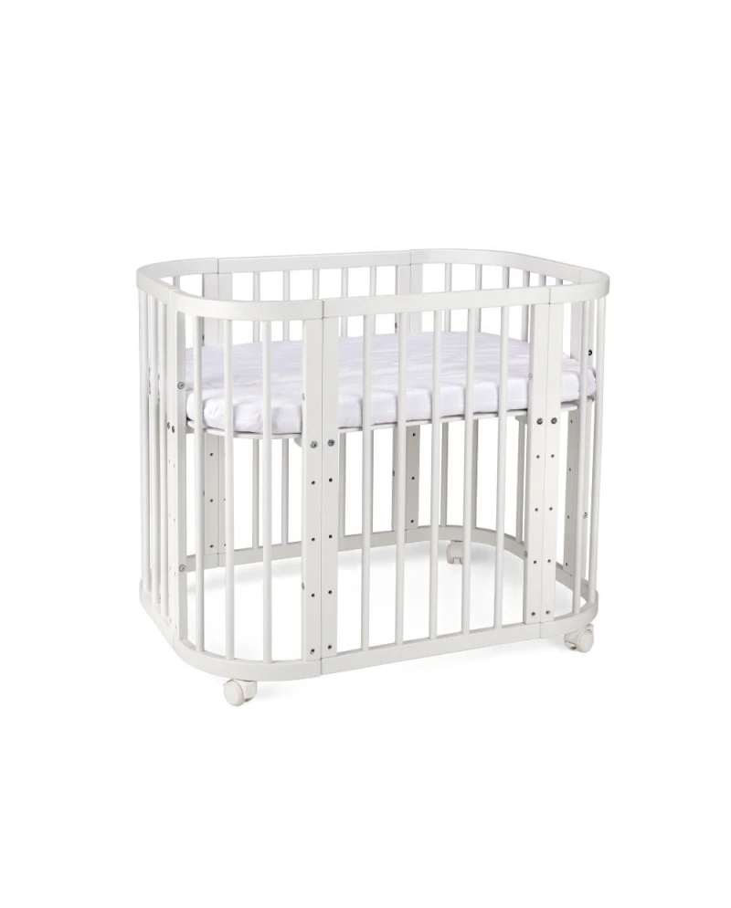 5in1 Baby Crib with matress and cradle - White | Waldin