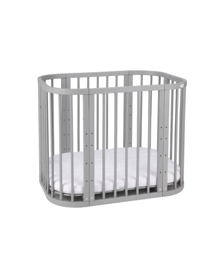 5in1 Baby Crib with matress and cradle - Gray | Waldin