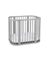 5in1Baby Crib with matress and cradle - Gray
