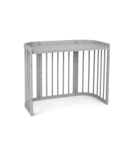 5in1 Baby Crib with matress and cradle - Gray | Waldin