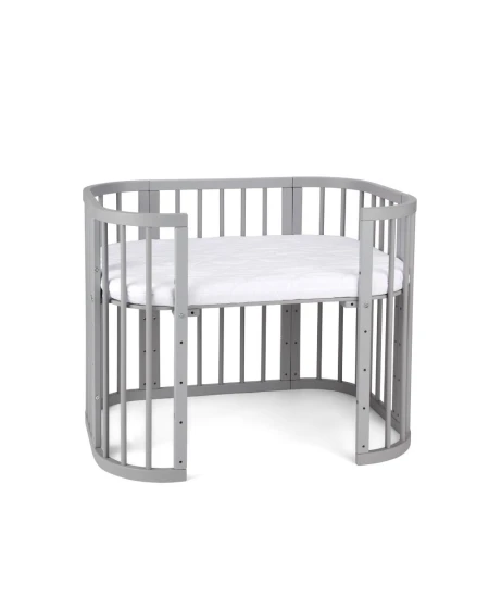 5in1 Baby Crib with matress and cradle - Gray | Waldin