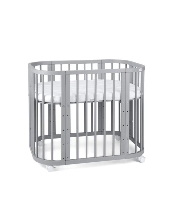 5in1Baby Crib with matress and cradle - Gray