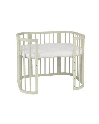 5in1 Baby Crib with mattress and cradle - Olive