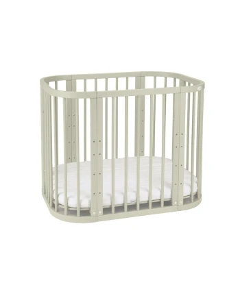 5in1 Baby Crib with mattress and cradle - Olive
