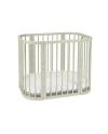 5in1 Baby Crib with mattress and cradle - Olive