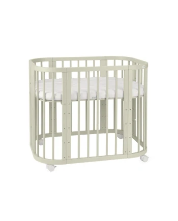 5in1 Baby Crib with mattress and cradle - Olive