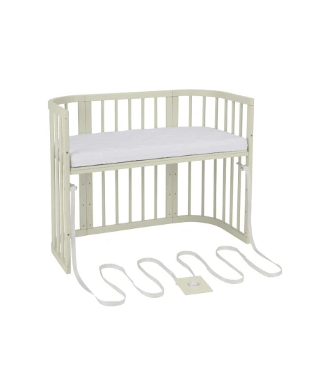 5in1 Baby Crib with mattress and cradle - Olive | Waldin