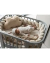 5in1Baby Crib with matress and cradle - Gray