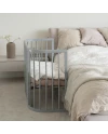 5in1Baby Crib with matress and cradle - Gray