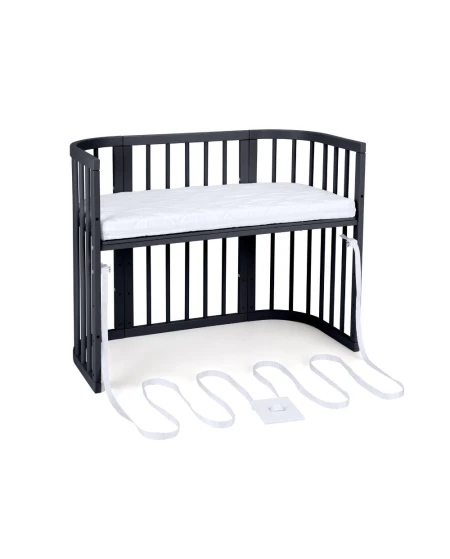 5in1 Baby Crib with mattress and cradle - Graphite