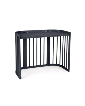 5in1 Baby Crib with mattress and cradle - Graphite