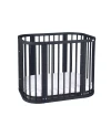 5in1 Baby Crib with mattress and cradle - Graphite