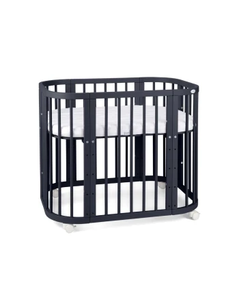5in1 Baby Crib with mattress and cradle - Graphite
