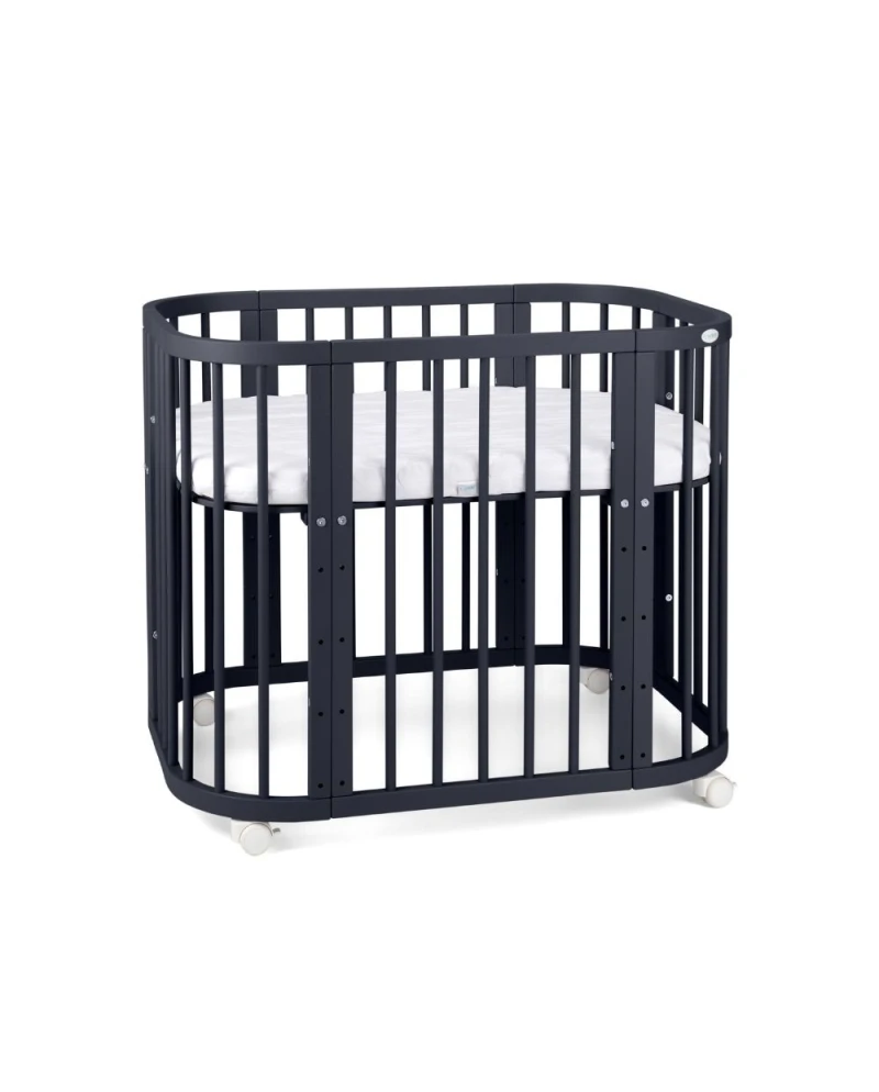 5in1 Baby Crib with mattress and cradle - Graphite 5in1 Baby Crib with mattress and cradle - Graphite