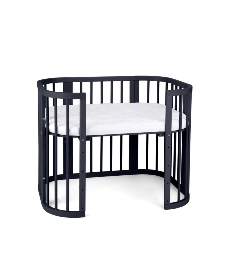 5in1 Baby Crib with mattress and cradle - Graphite