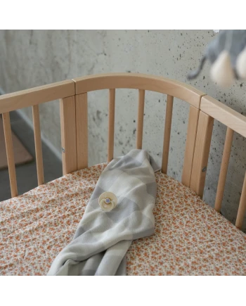 5in1 Baby Crib with matress and cradle - Natural wood