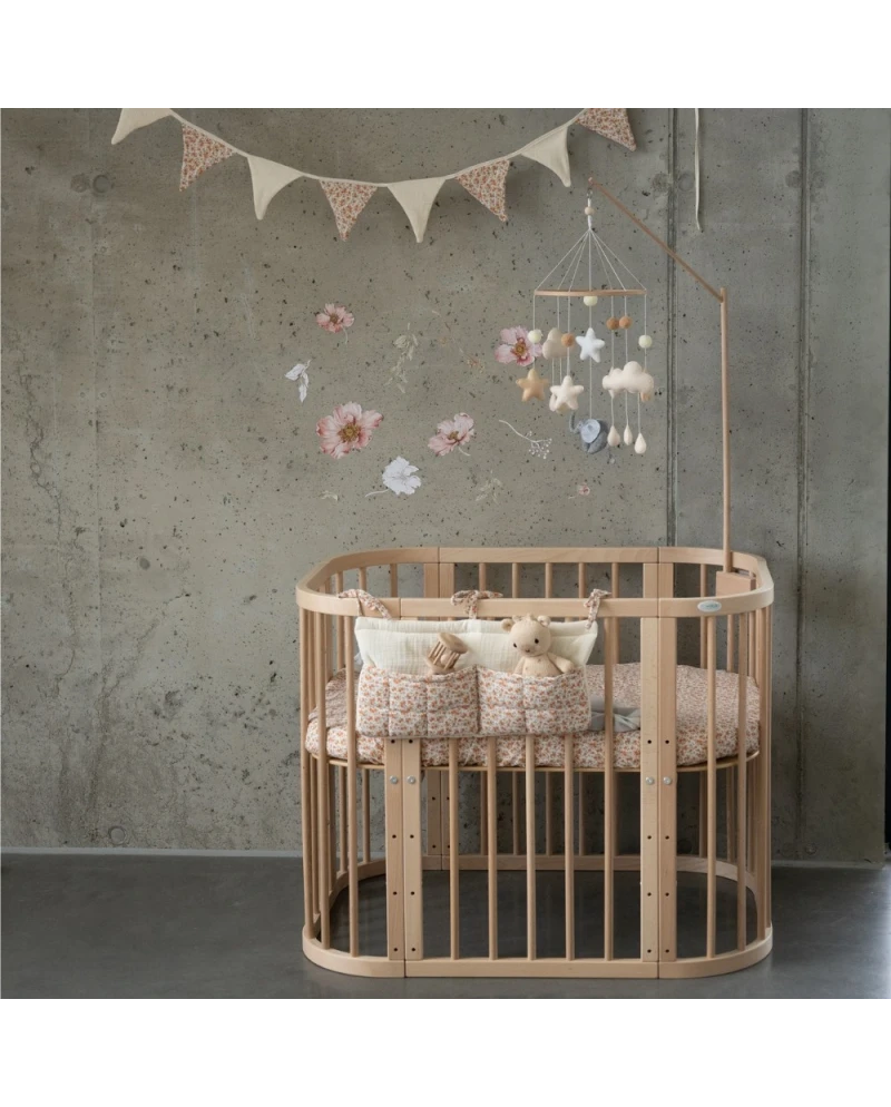 5in1 Baby Crib with matress and cradle - Natural wood 5in1 Baby Crib with matress and cradle - Natural wood