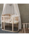 5in1 Baby Crib with matress and cradle - Natural wood