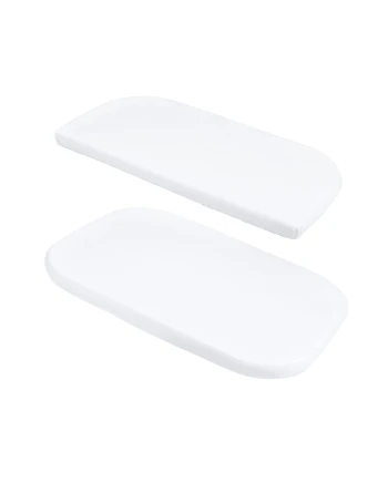 Set of White Cotton Fitted Sheets for 5in1 Crib | Waldin