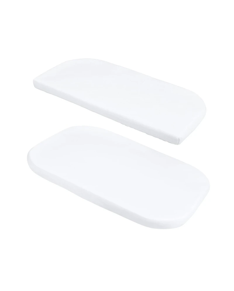 Set of White Cotton Fitted Sheets for 5in1 Crib | Waldin