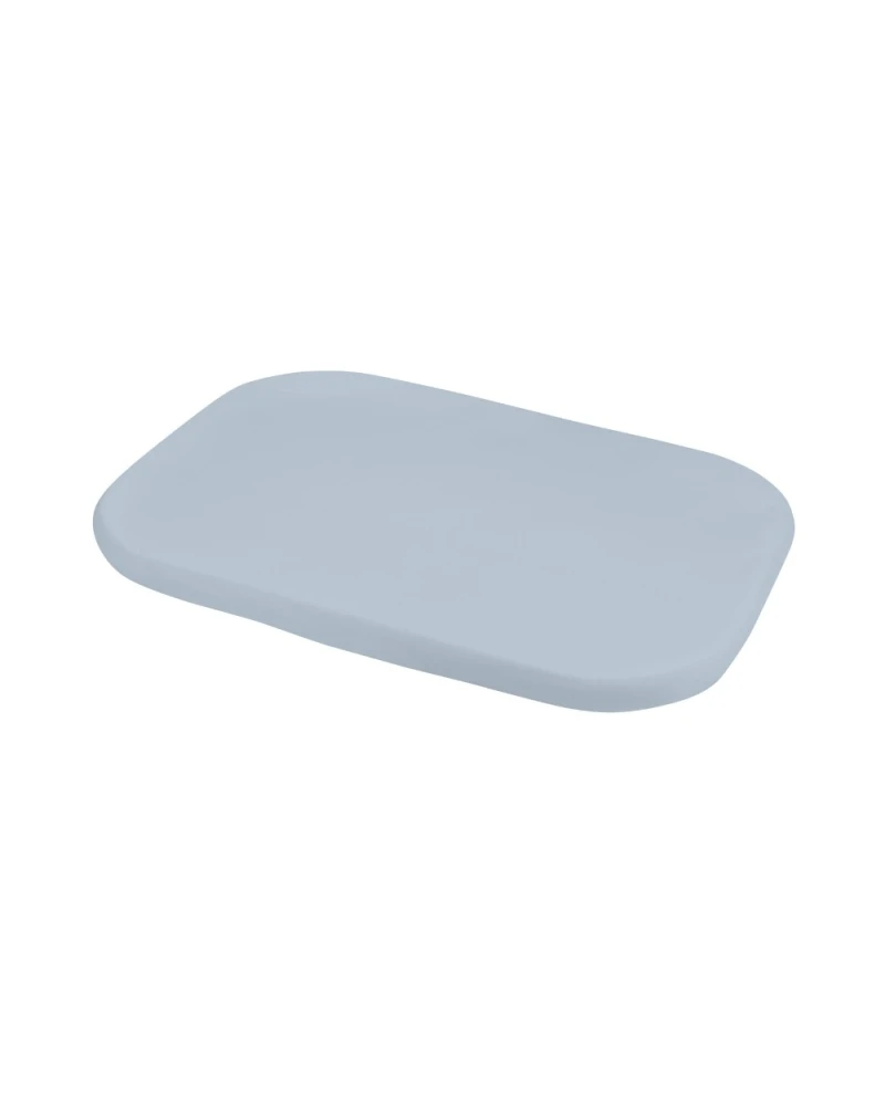 Organic Cotton Fitted Sheet 93x65 for 5in1 Crib – Blue Organic Cotton Fitted Sheet 93x65 for 5in1 Crib – Blue