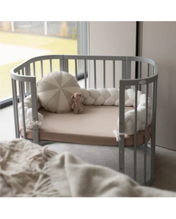 Organic Cotton Sheet 93x65 for 5in1 Crib – Taupe