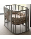 Velour Braided Crib Bumper 210 cm - Beige