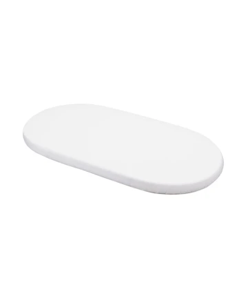 Organic Cotton Sheet 123x73 Oval Crib - White | WALDIN