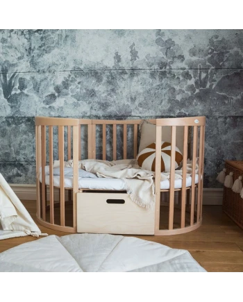 Organic Cotton Sheet 123x73 Oval Crib - White | WALDIN