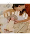 Organic Cotton Sheet 73x73 Oval Crib 7in1 - White | WALDIN