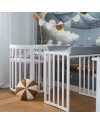 Organic Cotton Sheet 73x73 Oval Crib 7in1 - White | WALDIN