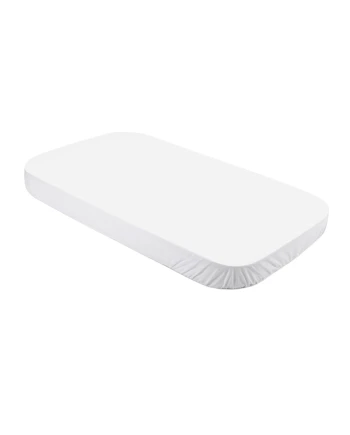 Organic Cotton Sheet 123x73 White for 7in1 Crib | Waldin
