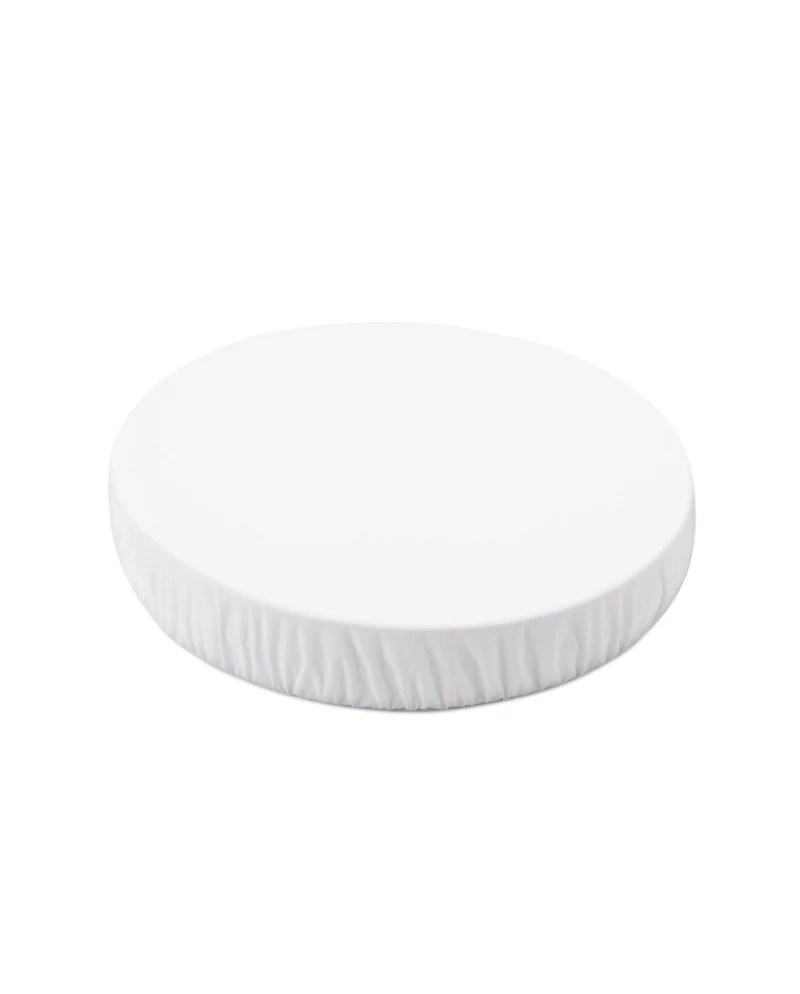 Organic Cotton Sheet 73x73 Oval Crib 7in1 - White | WALDIN Organic Cotton Sheet 73x73 Oval Crib 7in1 - White | WALDIN