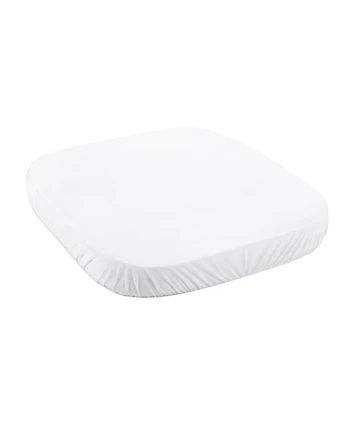 Organic Cotton Sheet 73x73 White for 7in1 Crib WALDIN