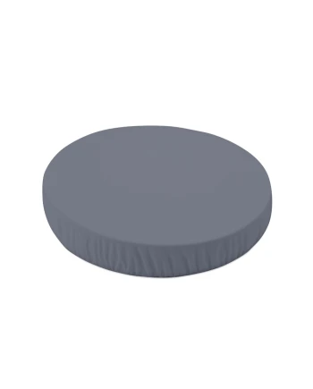 Organic Cotton Sheet 73x73cm Oval Crib - Graphite | WALDIN