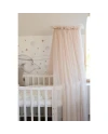 Beige Tulle Canopy for Crib + Canopy Frame
