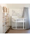 Gray Tulle Canopy for Crib + Canopy Frame