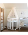 Champagne Tulle Canopy for Crib + Canopy Frame