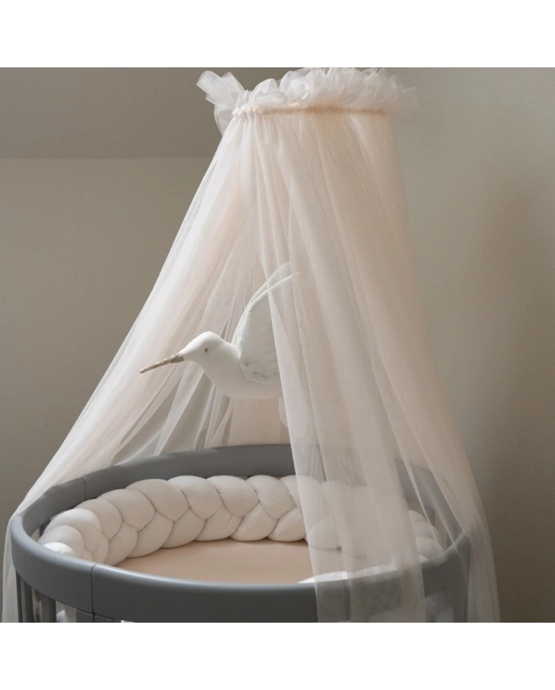 Champagne Tulle Canopy for Crib + Canopy Frame Champagne Tulle Canopy for Crib + Canopy Frame