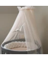 Champagne Tulle Canopy for Crib + Canopy Frame