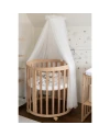 Ecru Tulle Canopy for Crib + Canopy Frame