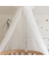Ecru Tulle Canopy for Crib + Canopy Frame