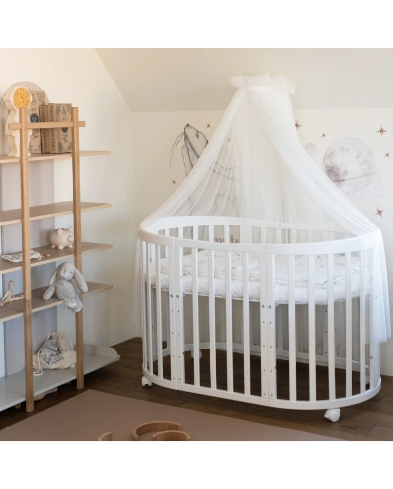 Ecru Tulle Canopy for Crib + Canopy Frame Ecru Tulle Canopy for Crib + Canopy Frame