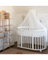 Ecru Tulle Canopy for Crib + Canopy Frame