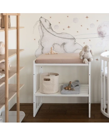 Sheet for changing table 70x50 cm - Taupe | Waldin